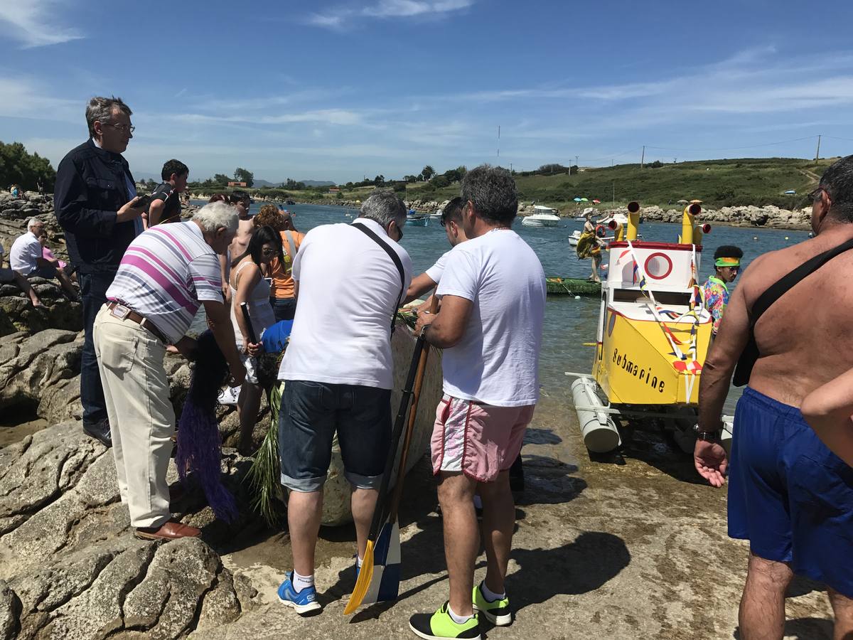 Carrera de artilugios flotantes en La Maruca