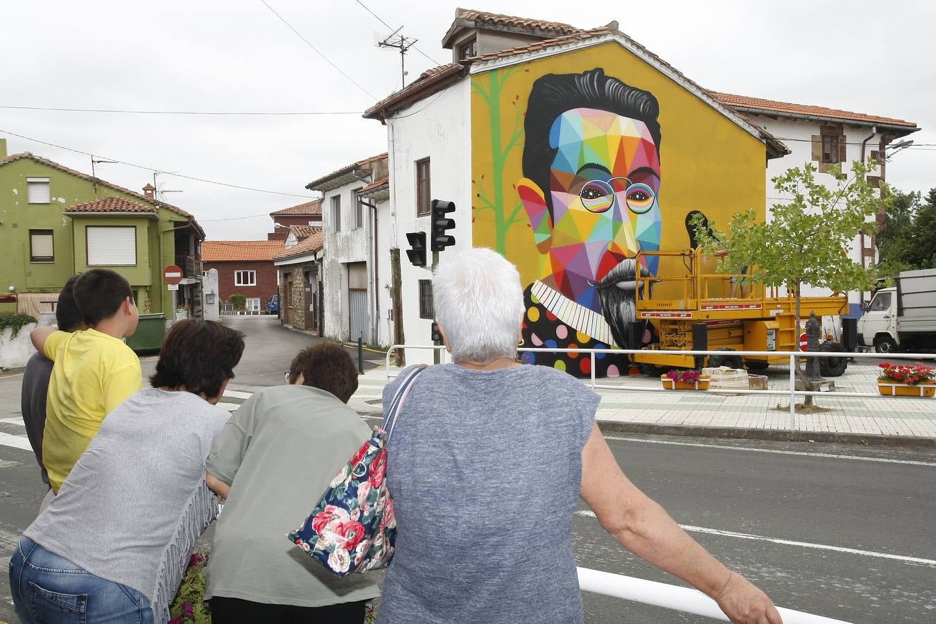 Okuda retrata a Pereda en Polanco