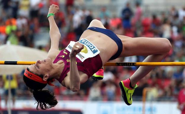 Ruth Beitia, trece veces de oro