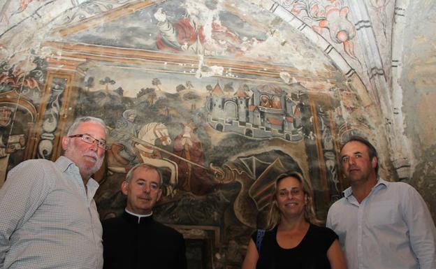 Cultura rehabilitará los murales de las iglesias de San Jorge de Ledantes y de Linares