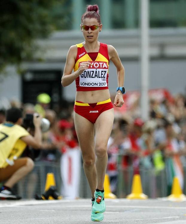 Paula González acaba en puesto 46º la maratón del Mundial