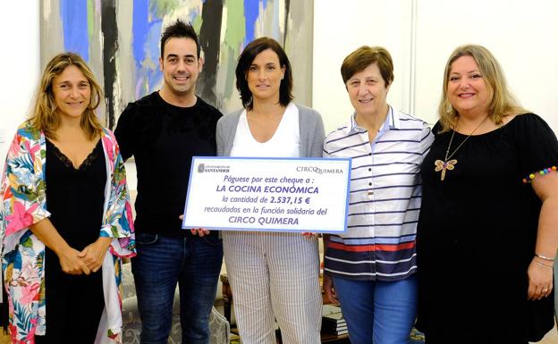 La Cocina Económica recibe la recaudación solidaria del Circo Quimera