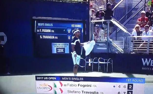 Fognini insulta a la juez de silla: «puta chupapollas»