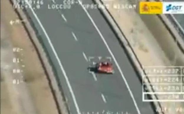 Pegasus 'caza' a un conductor a 245 km/h