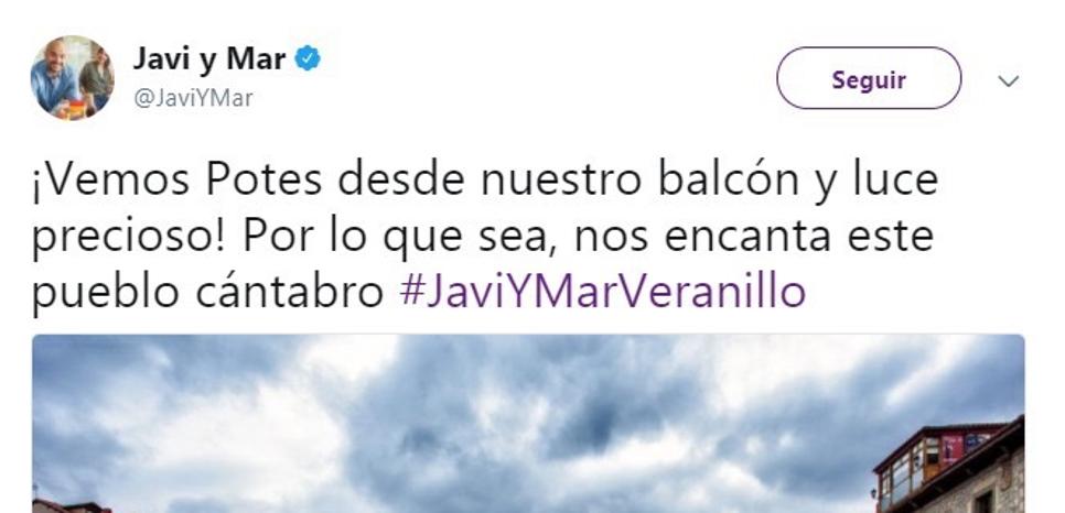 Javi Nieves y Mar Amate se relajan en Potes