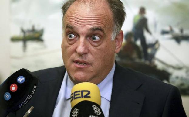 Tebas: «Si hay independencia citaré a los clubes catalanes para saber su opinión»