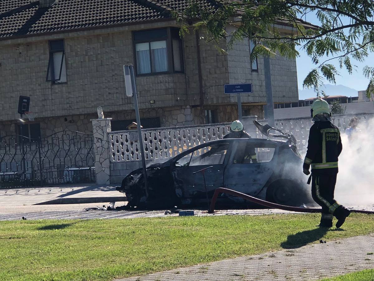 Accidente espectacular en Valdenoja