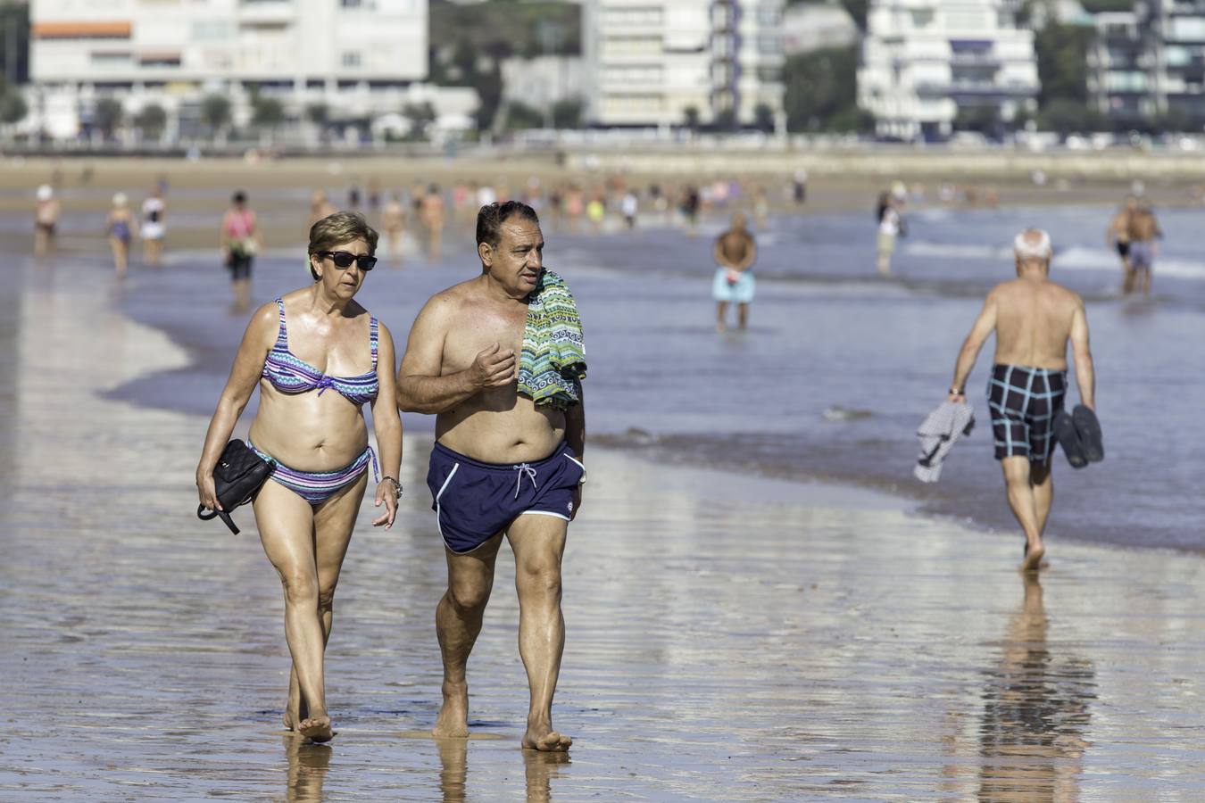Disfrutando del sol y el calor de octubre en Santander