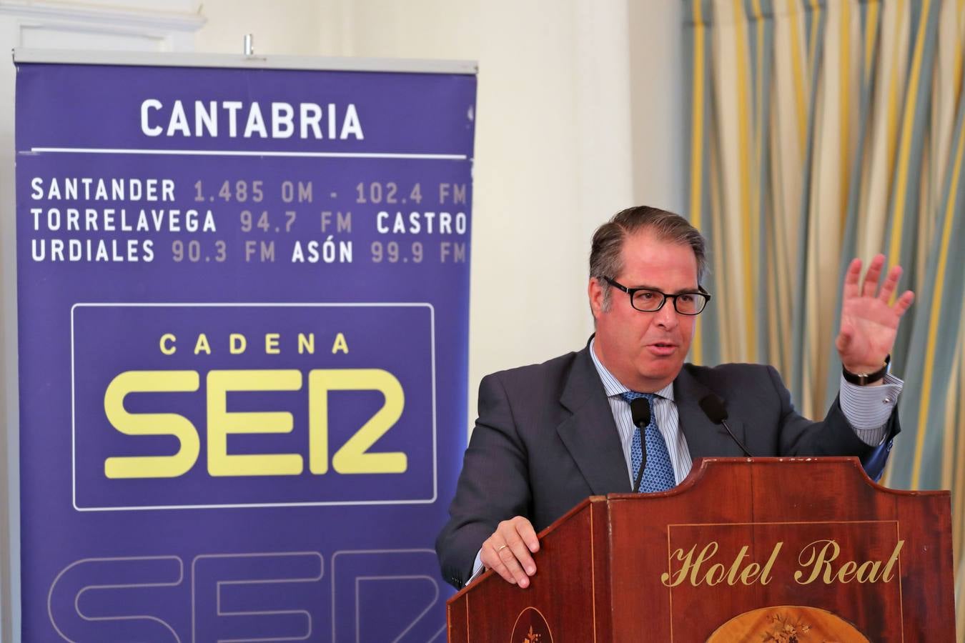 El director general de Tráfico, Gregorio Serrano, en el Foro Ser Cantabria