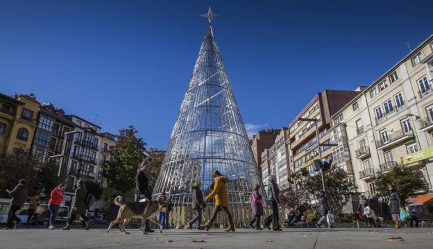 779.000 bombillas para iluminar la Navidad en Santander