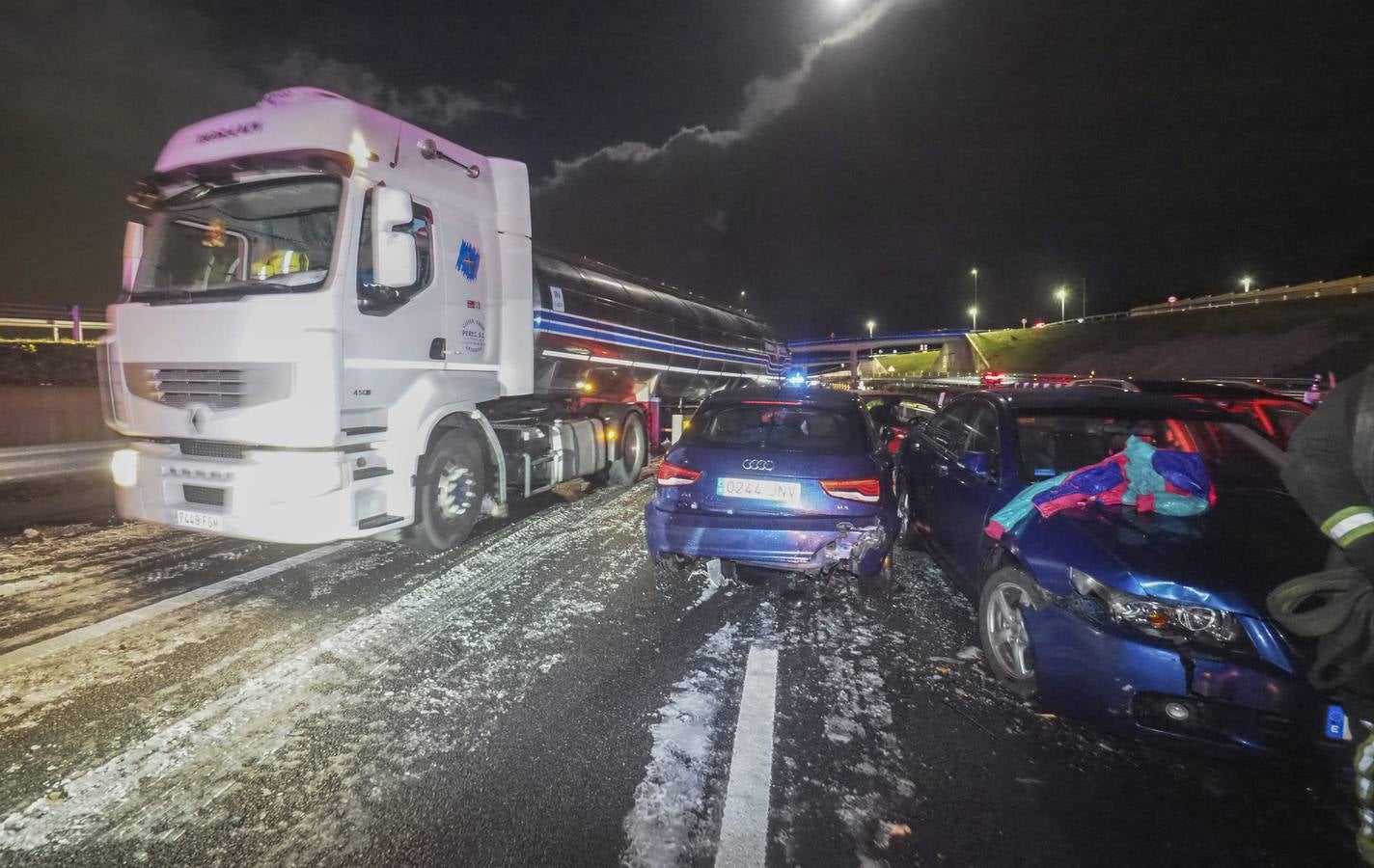 Accidente múltiple en la A-8