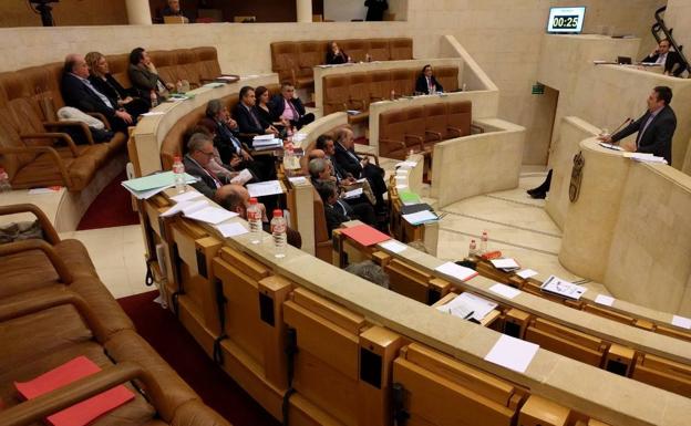 Los diputados de Podemos, Ciudadanos y los afines a Diego abandonan el pleno