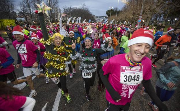 Más de 5.000 atletas se dan cita en una San Silvestre santanderina marcada por el fuerte viento