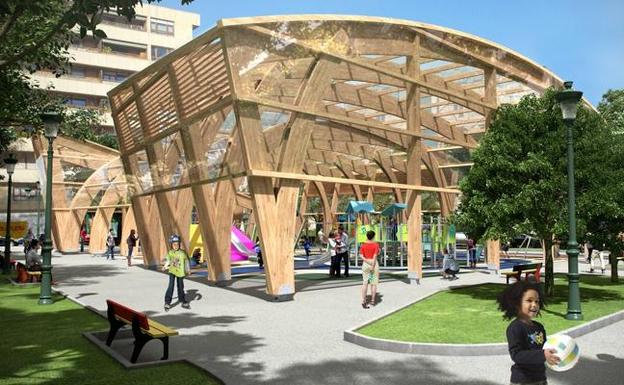 El parque Manuel Barquín contará con una zona infantil cubierta de más de 600 metros cuadrados