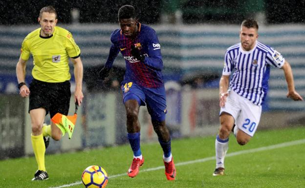 Dembélé, entre tres y cuatro semanas de baja