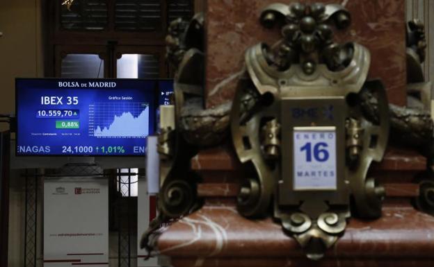 El Ibex-35 cierra sobre los 10.500 por primera vez desde noviembre