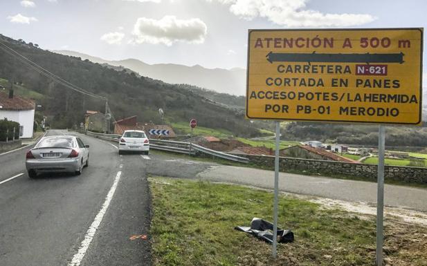 La carretera del Desfiladero estará cortada por obras hasta mañana a las dos de la tarde