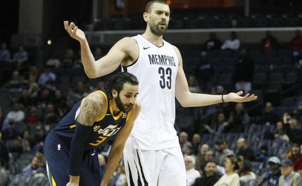 Ricky lidera el triunfo de los Jazz ante los Grizzlies de Marc Gasol