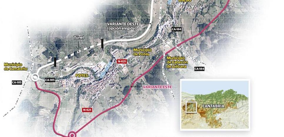 Fomento impulsa el proyecto de la variante de Potes 16 años después de los primeros trámites