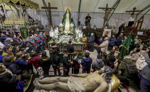 La procesión de la Esperanza se queda en casa