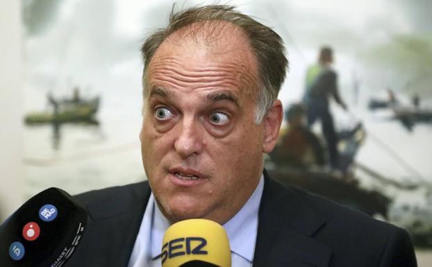 «Pitar el himno es violencia verbal», advierte Tebas