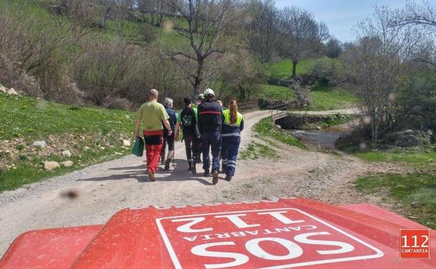 Una mujer herida grave tras caer de su caballo en un monte de Campoo de Suso