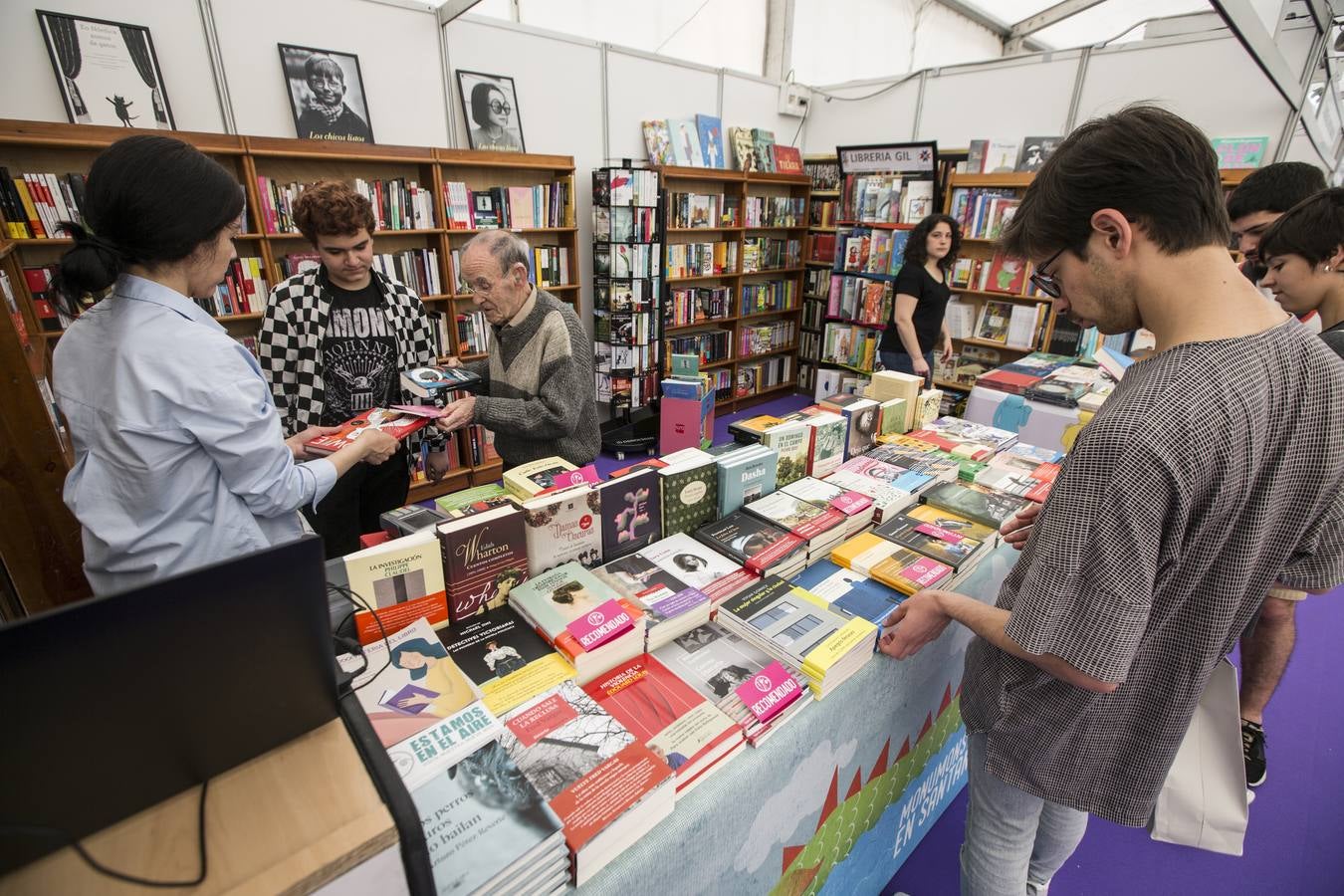 Inauguración de la Feria del Libro en Santander