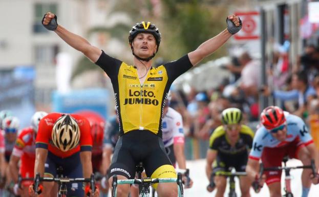 Battaglin gana al esprint en Santa Ninfa