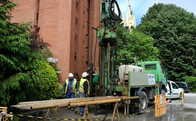 Últimos sondeos para poder redactar el proyecto de reapertura del antiguo túnel de Tetuán