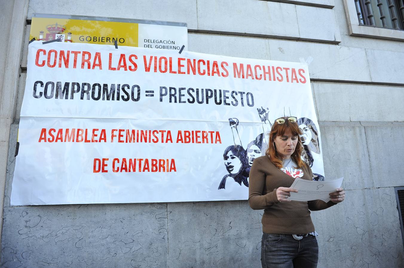 Decenas de personas reclaman en Santander que se cumpla el presupuesto contra la violencia de género