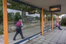 Los intercambiadores del MetroTUS mejoran con la instalación de cristaleras