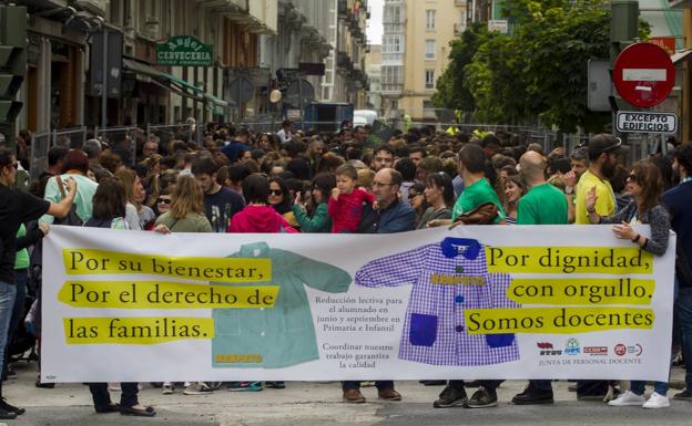 La huelga en Educación depende de la reunión de hoy entre Mañanes y la Junta de Personal