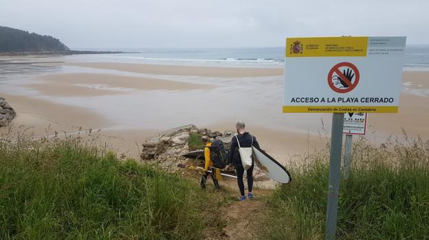 San Vicente dotará de un acceso provisional a la playa de Oyambre