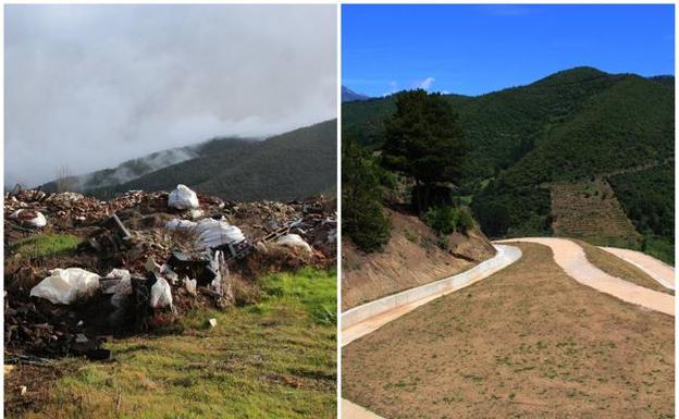 El Gobierno convierte en zona verde el vertedero de un monte próximo a Potes