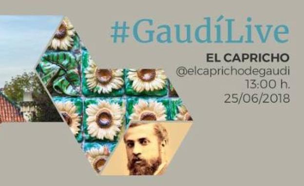 'El Capricho' celebra el 166 aniversario de Gaudí vía Facebook