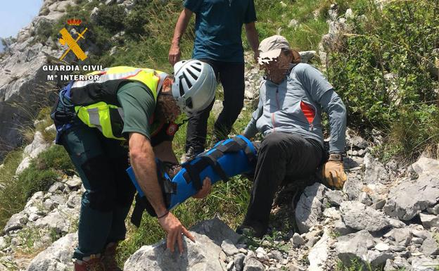 Un montañero herido mientras descendía el pico Cueto en Peñarrubia