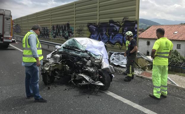 Muere un hombre de 75 años en un accidente de tráfico en la autovía A-8, a la altura de La Encina