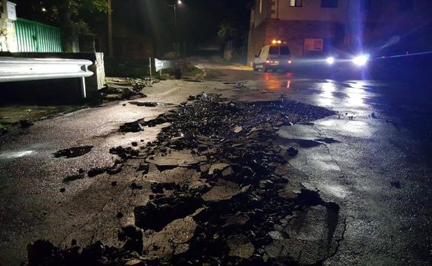 Una impresionante tormenta, con granizo de gran tamaño, causa daños en Valderredible