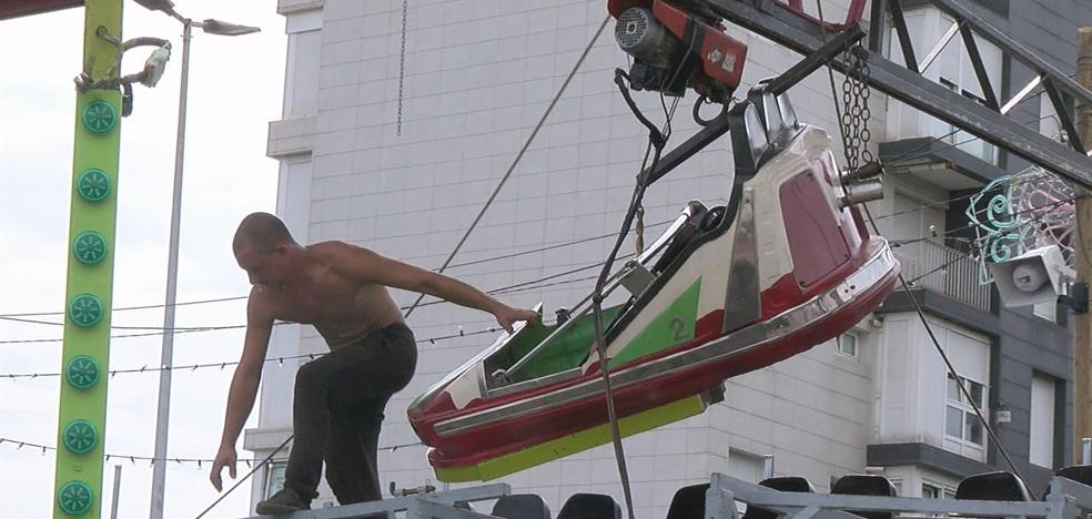 Así se han montado las ferias de la Semana Grande