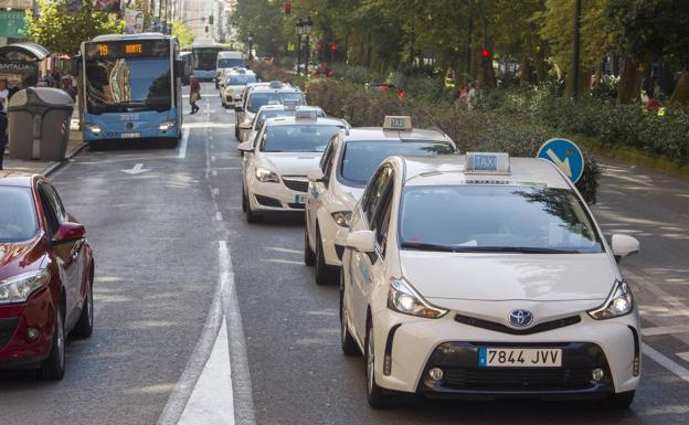 La huelga del taxi consigue un seguimiento de más de un 95% en Cantabria