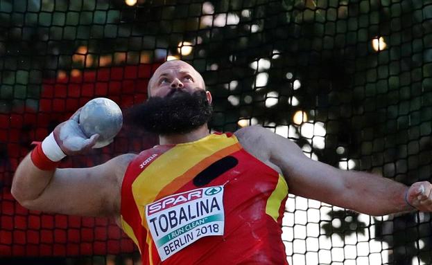 El cántabro Carlos Tobalina se ve fuera de la final de lanzamiento de peso