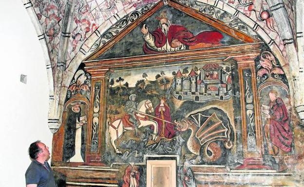 La iglesia de Ledantes recupera sus frescos