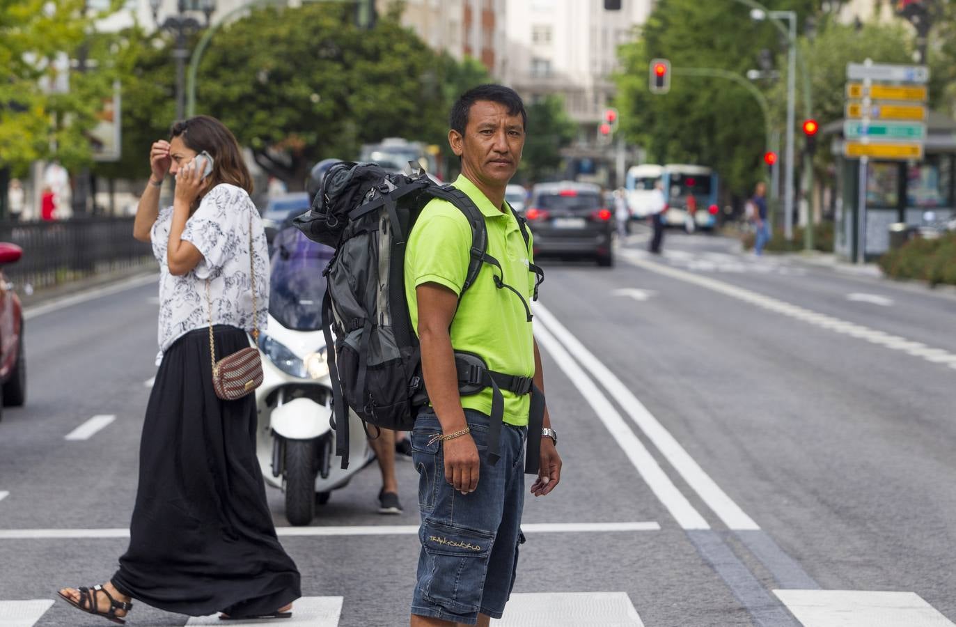 Un sherpa en el Paseo Pereda