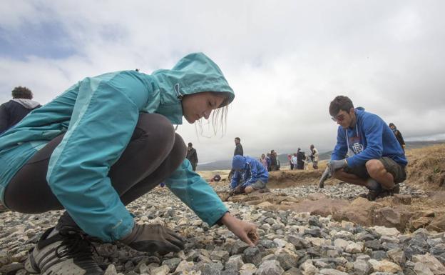 18 jóvenes de seis países realizan labores de conservación en Hazas de Cesto