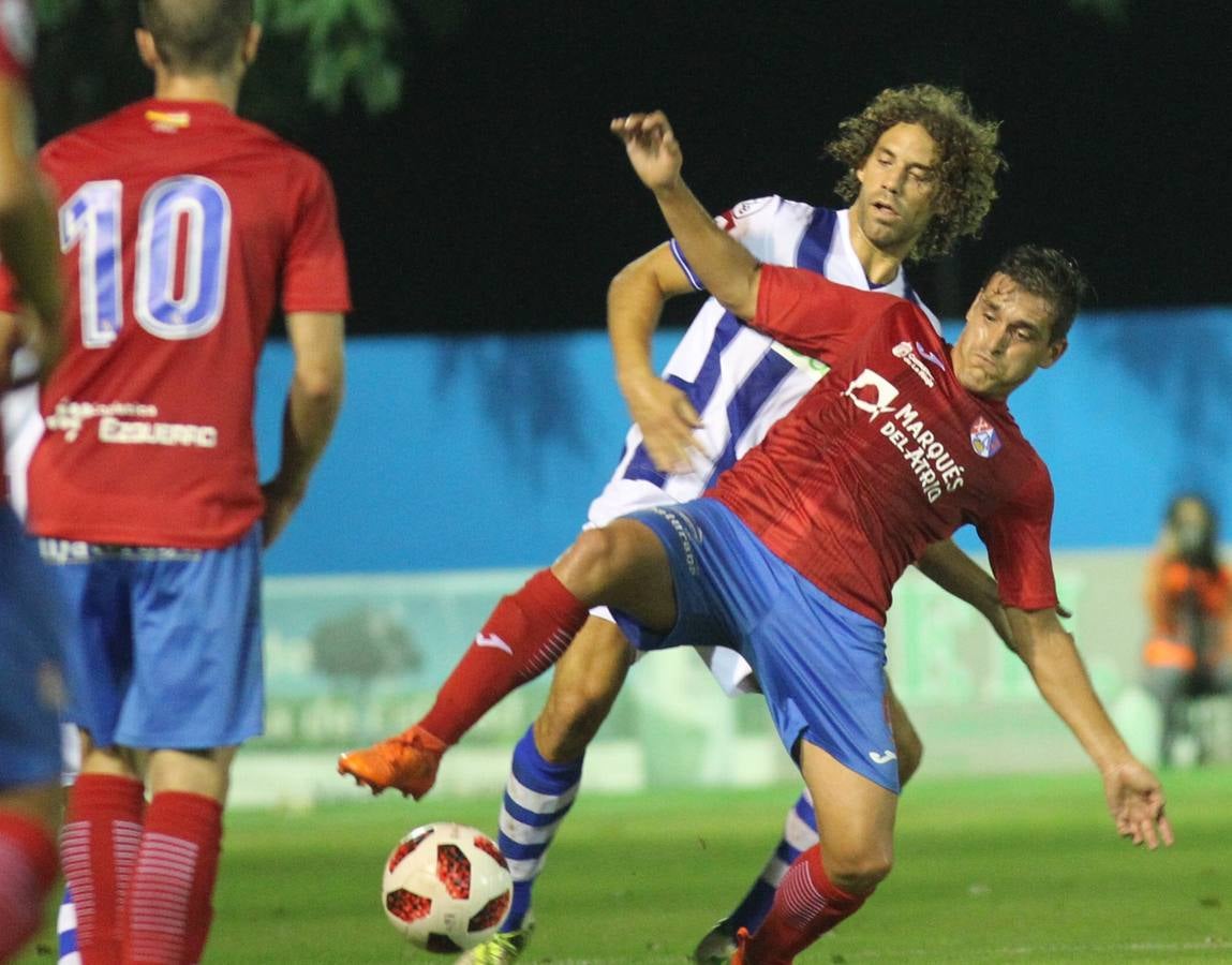 Encuentro de la Copa del Rey entre el Calahorra y la Gimnástica