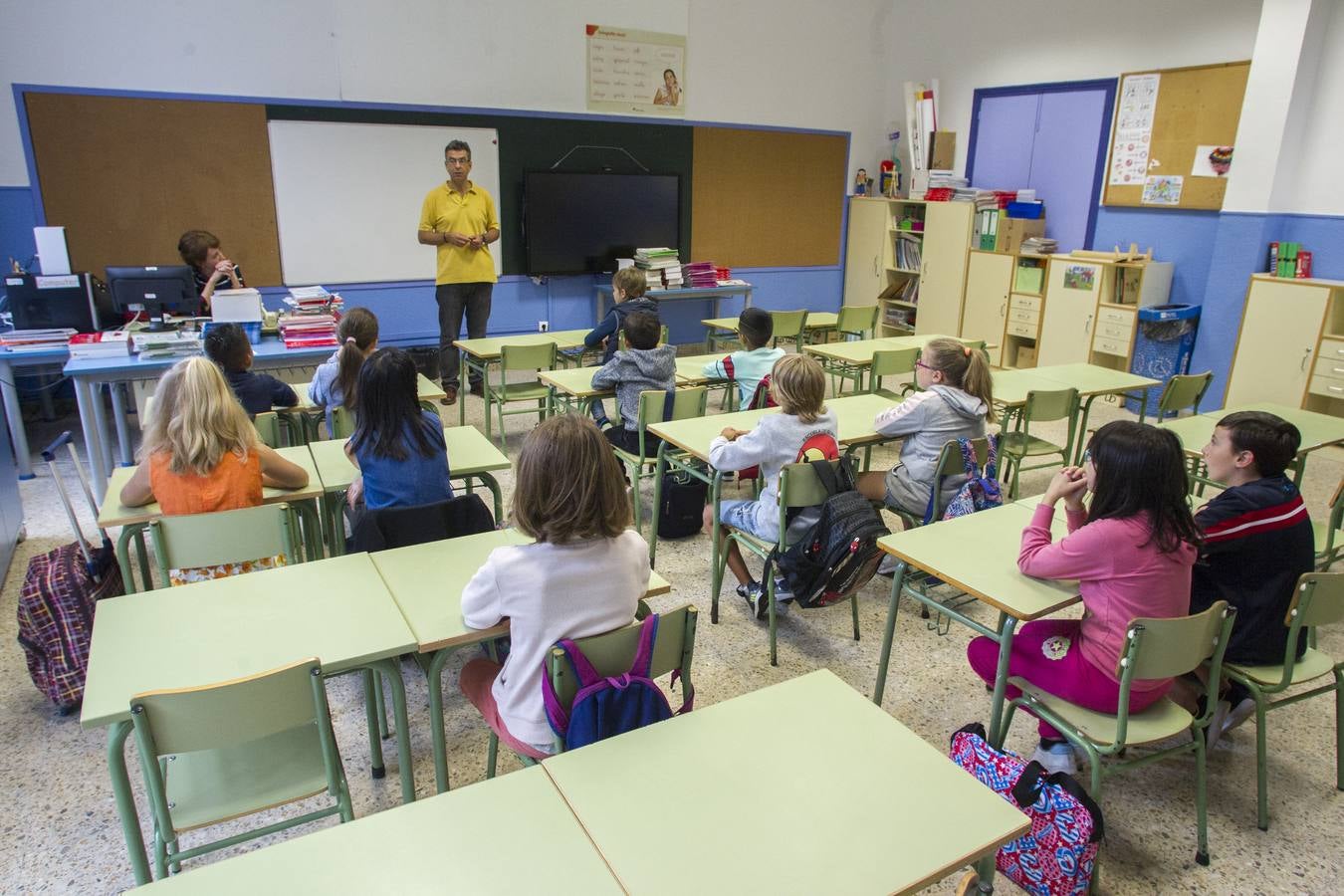 La vuelta al 'cole' en una jornada de huelga de maestros