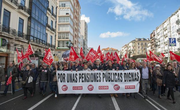 Los pensionistas se movilizarán este lunes en toda Cantabria