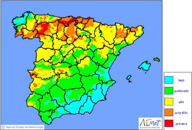 Cantabria extenderá este fin de semana el máximo nivel de alerta de incendios por las previsiones de calor y la falta de lluvia