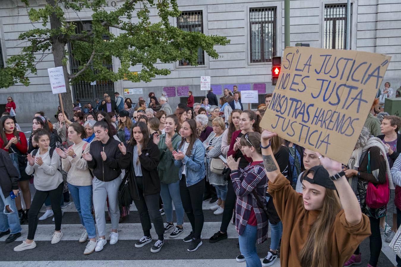 Protesta contra el repunte de la violencia machista