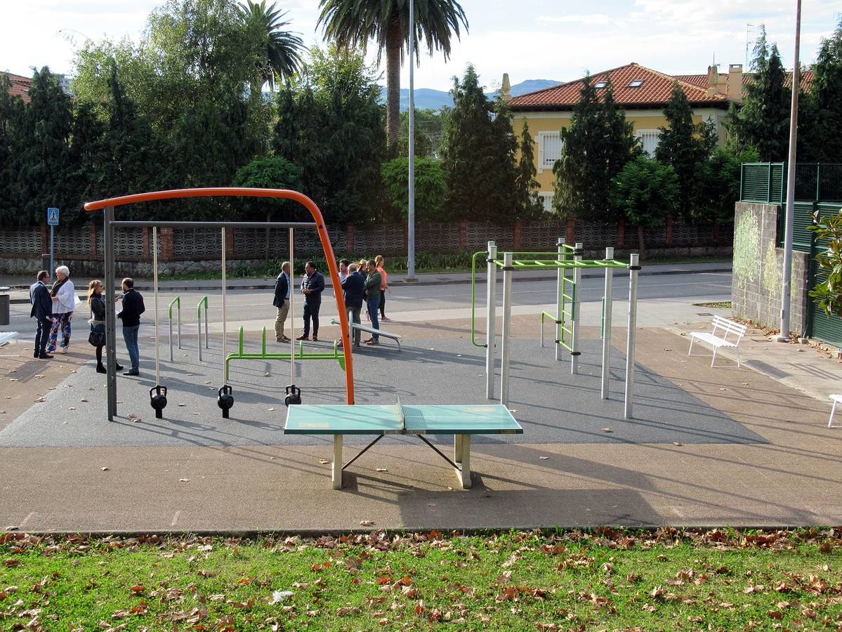 El complejo deportivo de La Lechera estrena un gimnasio al aire libre